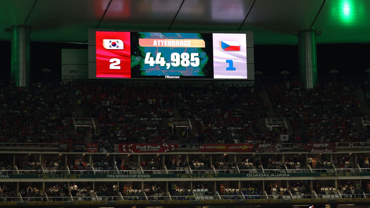 世界杯韩国对捷克空座之争 FIFA坚持四万四千人数据基于实际扫描